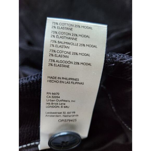 NWT Maeve The Colette Corduroy Wide Leg Pants Plus Size 24W Black #7C411 - Picture 11 of 11